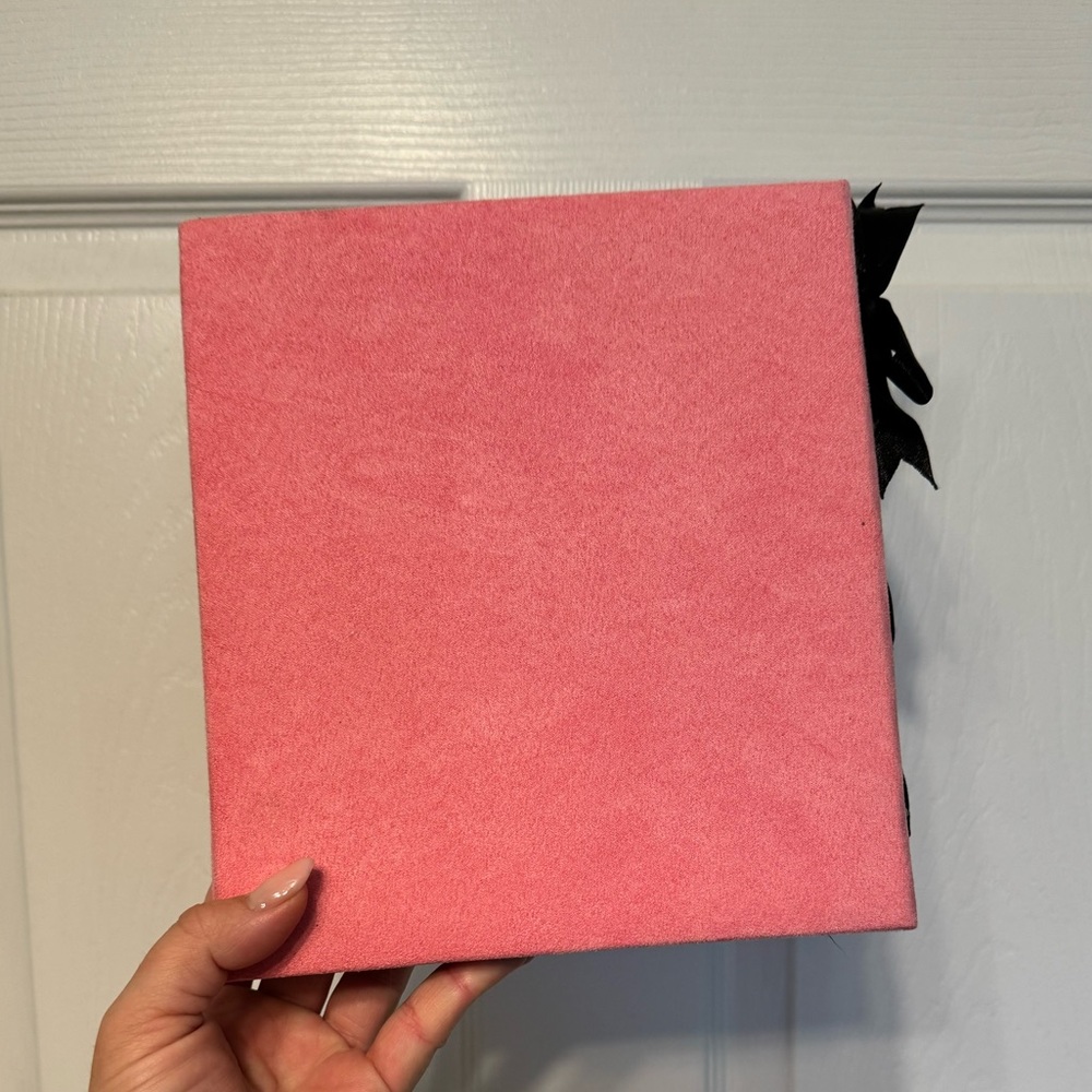 Pink Suede Rhinestone Photo Album - Picture 3 of 4